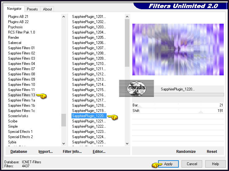 Effecten - Insteekfilters - <I.C.NET Software> - Filters Unlimited 2.0 - Sapphire Filters 13 - SapphirePlugin_1220