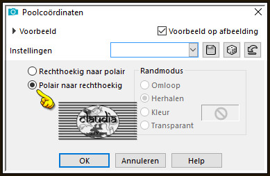 Effecten - Vervormingseffecten - Poolcoördinaten 