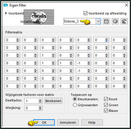 Effecten - Insteekfilters - Eigen filter - Emboss_3