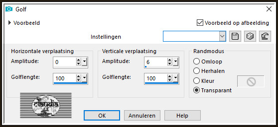 Effecten - Vervormingseffecten - Golf