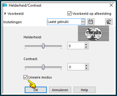 Aanpassen - Helderheid en contrast - Helderheid/Contrast 