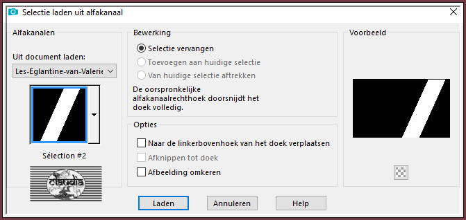Selecties - Selectie laden/opslaan - Selectie laden uit alfakanaal : Selection #2