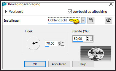 Aanpassen - Vervagen - Bewegingsvervaging 