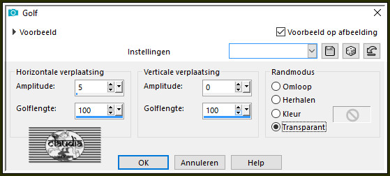 Effecten - Vervormingseffecten - Golf 