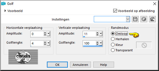 Effecten - Vervormingseffecten - Golf