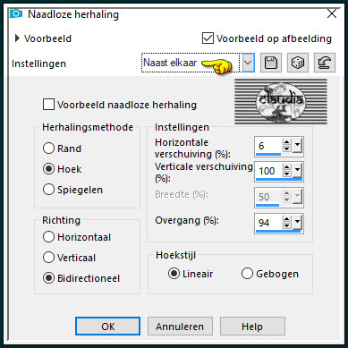 Effecten - Afbeeldingseffecten - Naadloze herhaling