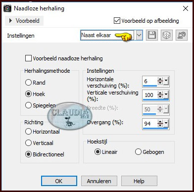 Effecten - Afbeeldingseffecten - Naadloze herhaling