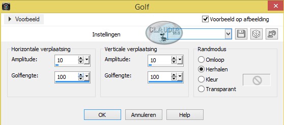 Effecten - Vervormingseffecten - Golf