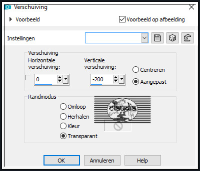 Effecten - Afbeeldingseffecten - Verschuiving