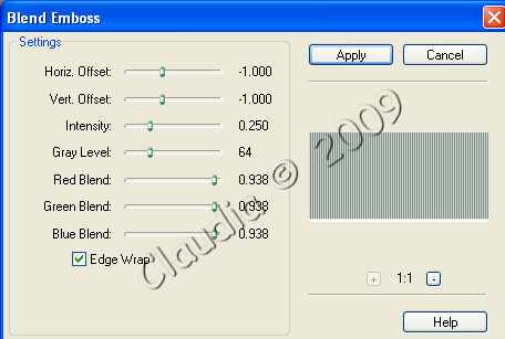 Instellingen Filter FM Tile Tools