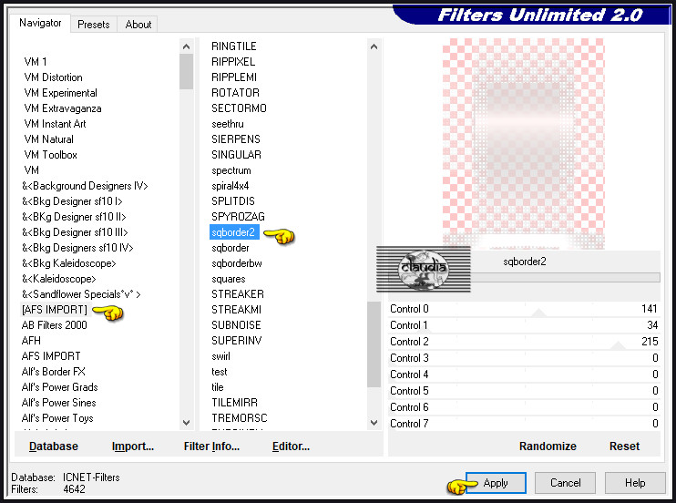 Effecten - Insteekfilters - <I.C.NET Software> - Filters Unlimited 2.0 - [AFS IMPORT] - sqborder2 :