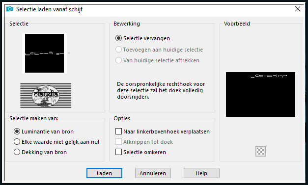 Selecties - Selectie laden/opslaan - Selectie laden vanaf schijf : sel_despertar