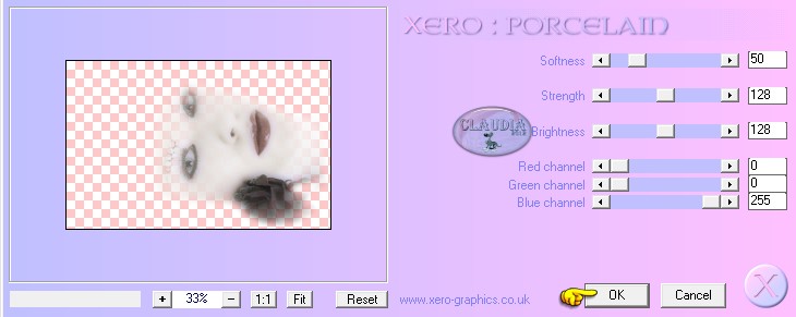 Instellingen filter Xero - Porcelain