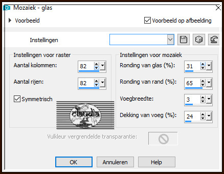 Effecten - Textuureffecten - Mozaïek - glas :