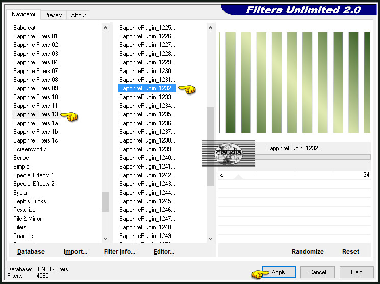 Effecten - Insteekfilters - <I.C.NET Software> - Filters Unlimited 2.0 - Sapphire Filters 13 - SapphirePlugin_1232