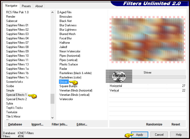 Effecten - Insteekfilters - <I.C.NET Software> - Filters Unlimited 2.0 - Special Effects 1 - Shiver