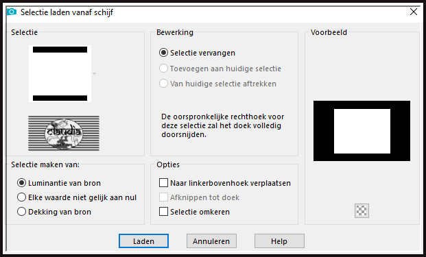 Selecties - Selectie laden/opslaan - Selectie laden vanaf schijf : Sel2_100%_Animabelle