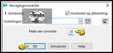 Aanpassen - Kleur - Vervagingscorrectie