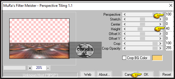 Effecten - Insteekfilters - MuRa's Meister - Perspective Tiling