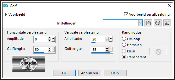 Effecten - vervormingseffecten - Golf