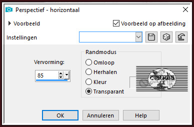 Effecten - Geometrische effecten - Perspectief - horizontaal