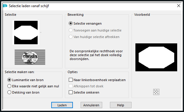 Selecties - Selectie laden/opslaan - Selectie laden vanaf schijf : Feerie_Sel1_Animabelle