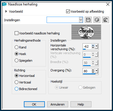 Effecten - Afbeeldingseffecten - Naadloze herhaling