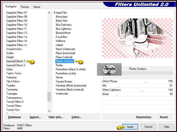 Effecten - Insteekfilters - <I.C.NET Software> - Filters Unlimited 2.0 - Special Effects 1 - Plastic Surface