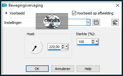 Aanpassen - Vervagen - Bewegingsvervaging