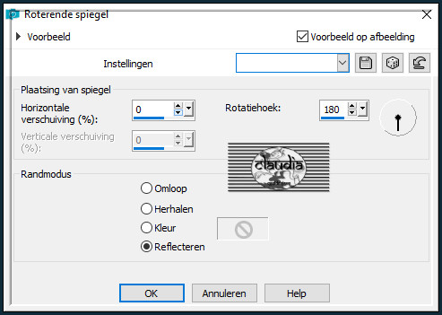 Effecten - Reflectie-effecten - Roterende spiegel