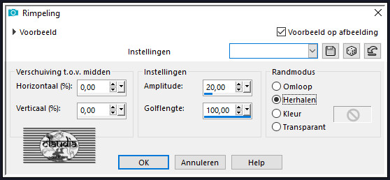 Effecten - Vervormingseffecten - Rimpeling