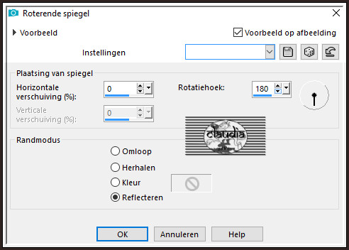 Effecten - Reflectie-effecten - Roterende spiegel