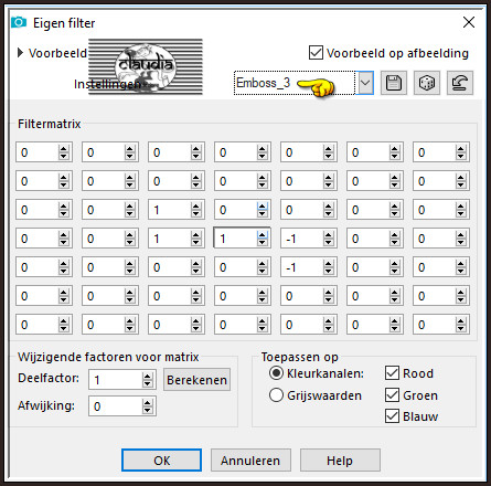 Effecten - Eigen filter - Emboss_3 