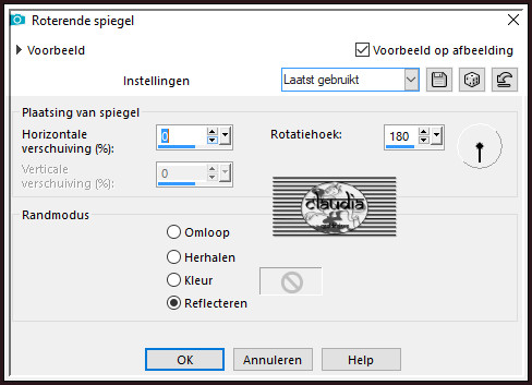 Effecten - Reflectie-effecten - Roterende spiegel