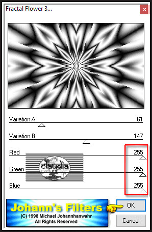 Effecten - Insteekfilters - Johann's Filters 2.0 - Fractal Flower 3