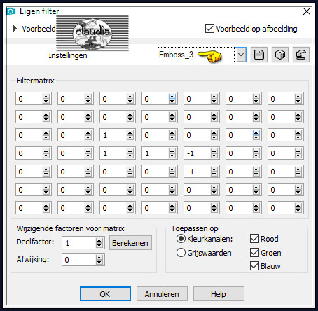 Effecten - Eigen filter - Emboss_3 