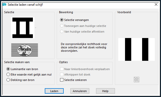 Selecties - Selectie laden/opslaan - Selectie laden vanaf schijf : Sel2_Lou_Anne_Animabelle