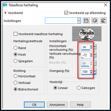 Effecten - Afbeeldingseffecten - Naadloze herhaling 