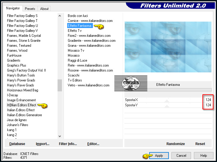 Effecten - Insteekfilters - <I.C.NET Software> - Filters Unlimited 2.0 - It@lian Editors Effect - Effetto Fantasma