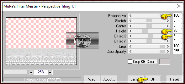 Effecten - Insteekfilters - MuRa's Meister - Perspective Tiling