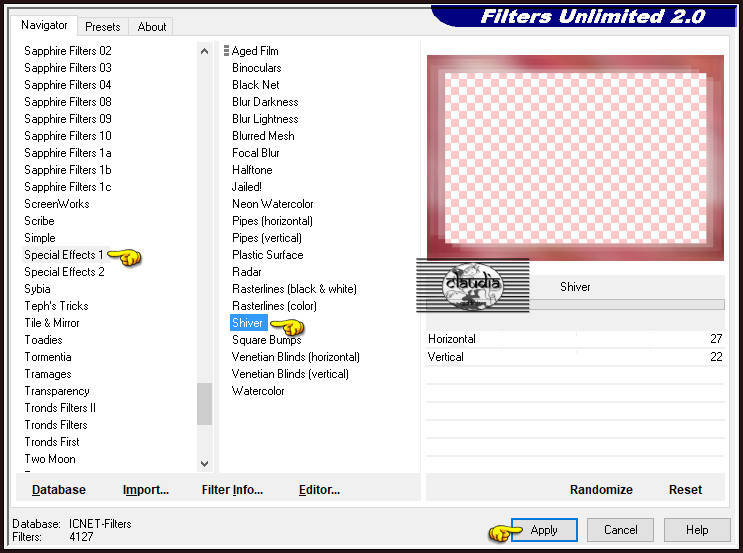 Effecten - Insteekfilters - <I.C.NET Software> - Filters Unlimited 2.0 - Special Effects 1 - Shiver