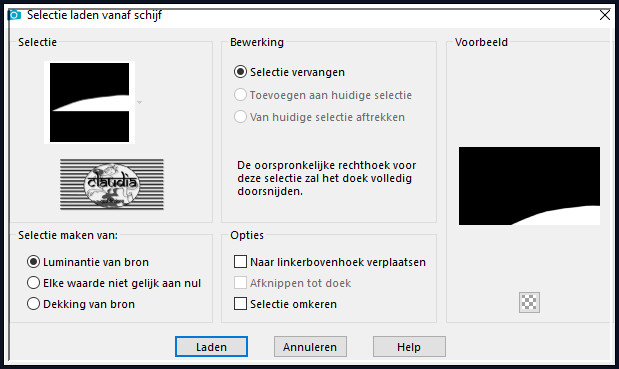 Selecties - Selectie laden/opslaan - Selectie laden vanaf schijf : 2017_2018_Sel1_Animabelle