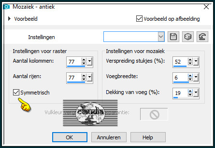 Effecten - Textuureffecten - Mozaïek - antiek