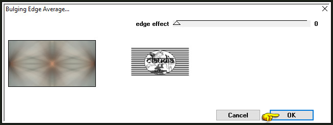 Effecten - Insteekfilters - Déformation - Bulging Edge Average 