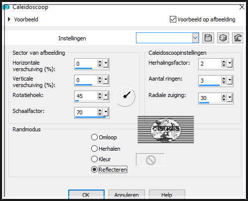 Effecten - Reflectie-effecten - Caleidoscoop