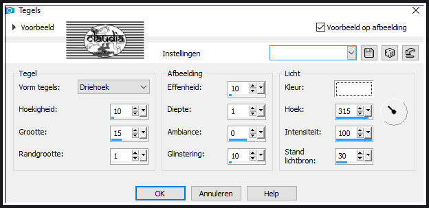 Effecten - Textuureffecten - Tegels