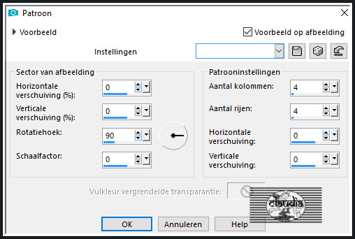 Effecten - Reflectie-effecten - Patroon