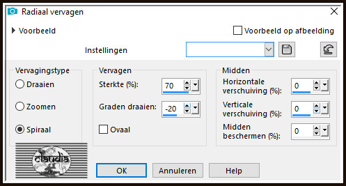 Aanpassen - Vervagen - Radiaal vervagen
