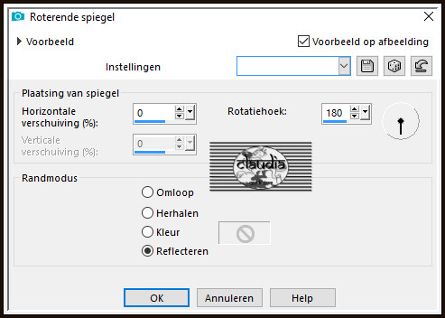 Effecten - Reflectie-effecten - Roterende spiegel 