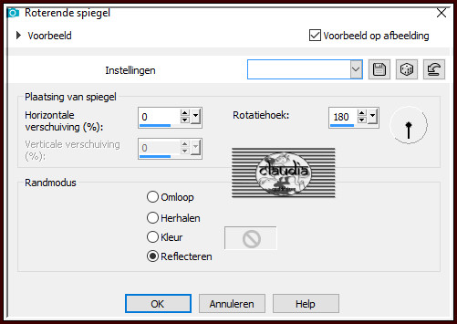 Effecten - Reflectie-effecten - Roterende spiegel